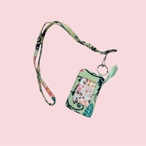 Vera Bradley wallet and lanyard